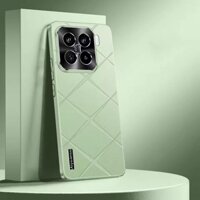 Ốp Da Cho Xiaomi 15 Pro poco f6 redmi k70 ultra Vỏ Cảm Giác Da Nhôm Bảo Vệ Ống Kính Vỏ Cứng Cho Xiaomi 15Pro 15 Pro