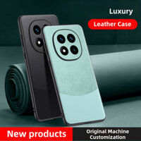 Ốp Da Cho Xiaomi Redmi Note 14 Pro RedmiNote14Pro Note14Pro 4G 5G Vỏ Điện Thoại Khâu Hai Màu Sang Trọng Mềm Silicon Cạnh Cứng Lưng Chống Sốc Bao Coque