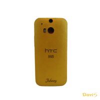 Ốp da dán cho HTC One M8 - Da thật cao cấp - Davis (Gold)