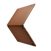 Ốp da dành cho Macbook Pro Real Leather Woven Pattern Series - hàng chính hãng - Macbook Pro 2016 2017 15,4 inch - Brown