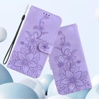 Ốp Da Hoa Cho OPPO Reno 11F 11 10 9 8 7 6 5 Pro Plus Find X3 NEO X5 Lite 8T 7Z 5Z Ví Nam Châm Lật Sách Bao