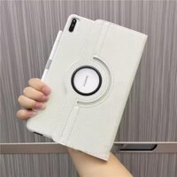 Ốp Da Họa Tiết Vải Lanh Cho Realme Pad 2 11.5 Pad 10.4 Pad Mini 8.7 360° Vỏ bảo vệ màu trơn xoay