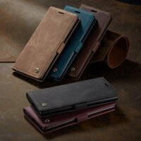 Ốp Da Mờ Retro Cho Samsung Galaxy Note 20 Ultra S20 FE 10 S10 Plus Lite S10e S7 Edge S8 S9 Plus Flip Stand Bao Da Ví
