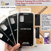 Ốp Da Samsung S20 Plus (S20+), S20 Chính Hãng Leather Cover, Fullbox, ốp da bê mềm mại cho S20 và S20 +