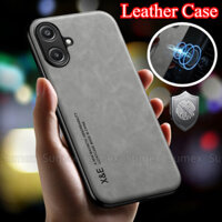 Ốp Da Sang Trọng Cho Samsung Galaxy A06 A16 A26 A36 A56 A05S A05 4G 5G Chống Sốc Đồng Bằng Màu Trơn Điện Thoại Ốp Lưng Bảo Vệ Ống Kính Máy Ảnh Thời Trang Samsunga06 Galaxya06