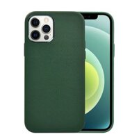 Ốp Da Wiwu Calfskin Phone Case Dành Cho Iphone 13 Chất Liệu Da Bê, Chống Nước, Chống Để Lại Vân Tay - Hàng Chính Hãng - xanh rêu