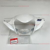Ốp đầu trước Vision K44 2015-2020 màu Trắng Sữa, Ốp trước tay lái vision 110 2016 2017 2018 2019