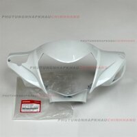 Ốp đầu trước Vision K44 2015-2020 màu Trắng Xanh, Ốp trước tay lái vision 110 2016 2017 2018 2019