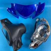 Ốp đầu xe Sirius Màu Xanh Da Candy đầy đủ Ốp đầu, gáy đen và pha đèn kèm bóng [CÓ BÁN LẺ]