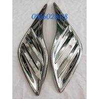 Ốp đèn gầm, đèn sương mù trước xe Vios 2019 2020 số sàn mạ Crom sáng bóng, ốp xi mạ xe o to