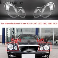 Ốp Đèn Pha Trong Suốt Cho Benz W211 E240 E200 E280 E300 2004 2005 2006 2007 2008 2009