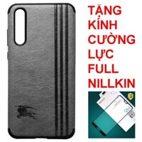 Ốp dẻo Huawei P20 Pro vân da xám
