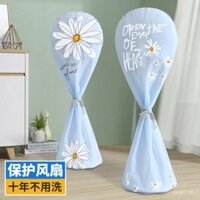 Ốp điện quạt chống bụi, bọc toàn bộ, ốp quạt sàn đa năng, bảo quản trong nhà, ốp tròn chống bụi, ốp bảo vệ