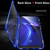 Ốp điện thoại 2 mặt kính hút từ tính 360 độ sang trọng cho VIVO V15 Pro V11i V9 X27 X27 Pro X21 UD X23 Y85