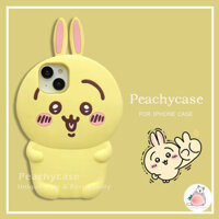 Ốp Điện Thoại 3D Kawaii Chiikawa Usagi Thỏ Vàng Tương Thích Cho iPhone 15 14 13 12 Pro Max 11 Silicon Mềm Dày Chống Rơi Ốp Lưng