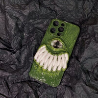 Ốp điện thoại 3D răng quỷ nền xanh ngọc lục bảo Emerald Hello7 Collection FOOTMADE