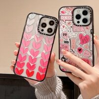 Ốp Điện Thoại acrylic Hình Trái Tim Màu Hồng Cho iphone 15 pro max 13 13 pro max 11 pro max 14 14pro 12 12 pro max 13pro