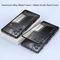 Ốp Điện Thoại acrylic Nhám Khung Hợp Kim Nhôm Cho zte nubia red magic 9 pro plus pro +