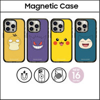 Ốp điện thoại Acrylic nhựa cứng CASETi Pokemon Pikachu cho iPhone 16 11 12 13 14 15 Plus Pro Max