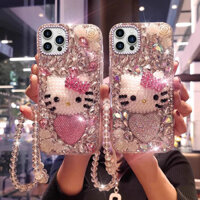 Ốp điện thoại Apple Hello Kitty cao cấp cho iPhone 16 Pro Max/15 Pro/14/13/12