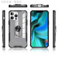 Ốp Điện Thoại Armor Trong Suốt Có Giá Đỡ Dạng Vòng Tròn Chống Sốc Cho iPhone 11 12 13 Pro Max XS XR XSMAX