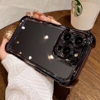 Ốp Điện Thoại Bằng tpu Mềm Mạ Titan Chống Rơi Cho iphone 15 14 13 12 11 pro max 15 Chống Sốc
