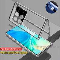 Ốp Điện Thoại Bảo Vệ 360 Độ Cho Xiaomi Redmi K70 Pro 5G K70e E 2023° Nắp Khóa Bảo Vệ Ống Kính Máy Ảnh HD Bằng Kim Loại Từ Tính Chống Sốc