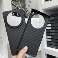 Ốp điện thoại carbon fiber cao cấp cho Vivo X100 Pro - Hộp bảo vệ siêu mỏng từ sợi Kevlar & aramid cho điện thoại Vivo X100