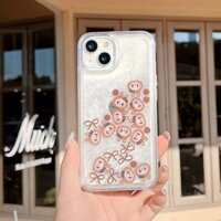 Ốp điện thoại cát lún dễ thương cho iPhone 16ProMax 15ProMax 14ProMax 11 12 13PROMAX 16PLUS Vỏ cứng chống sốc