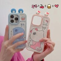 Ốp điện thoại cát lún Doremon dễ thương tương thích cho iPhone 16ProMax 15ProMax 14PROMAX 13PROMAX Vỏ mềm chống sốc