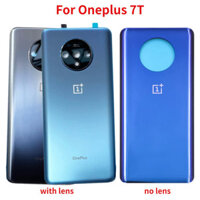 Ốp điện thoại Chính Hãng Cho OnePlus 7T Mặt Sau Pin Cửa Kính Phía Sau Vỏ Thay Thế Với Ống Kính Máy Ảnh