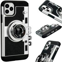 Ốp Điện Thoại Cho iphone 16 Pro Max 14 15 Plus 16plus 16pro 15promax 14pro 3D Cool Camera Thiết Kế Bao Da Ốp Lưng Có Dây Đeo Cổ Có Thể Tháo Rời
