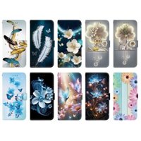 Ốp điện thoại cho Nokia G42 C12 C22 C32 G22 C31 X30 G60 C21 Plus G300 G21 C20 Vỏ điện thoại chống sốc bằng da lật có phong cách vẽ