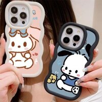 Ốp Điện Thoại Cho VIVO Y56 Y28 5G Y18E Y18 Y30 Y27S Y38 Y58 V25E Y35 Y36 4G Macaron Màu Kẹo Hoạt Hình Pochacco My Melody Wave Frame Ốp Lưng Silicon Mềm