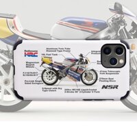 Ốp điện thoại chống cháy xe máy Honda NSR250 chống sốc Thích hợp cho iPhone14 Apple 13pro12 11