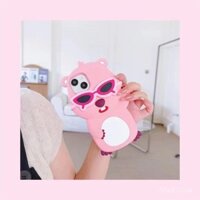 Ốp điện thoại chống rơi cho Apple 16 Pro Max/Iphone 15/14/12/13 với kính mát dễ thương ba chiều hình hải ly