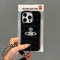 Ốp điện thoại chống rơi kiểu ve áo màu đen 16 Pro Max cho iPhone 16 15 14 13 12 11 Pro Max Plus XsMax XR X Xs