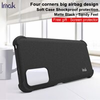 Ốp điện thoại chống sốc Imak Redmi Note 10 5G chính hãng Poco M3 Pro 4G / 5G Vỏ nhựa TPU mềm màu đen mờ Phim màn hình