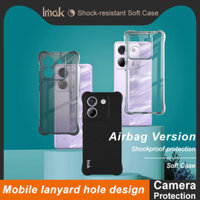 Ốp điện thoại chống sốc Imak POCO M7 Pro 5G chính hãng Vỏ TPU mềm trong suốt Vỏ silicon màu đen mờ