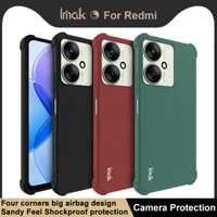 Ốp điện thoại chống sốc Imak Redmi 13C 5G chính hãng Redmi 13R 5G Ốp điện thoại TPU mềm màu đen mờ