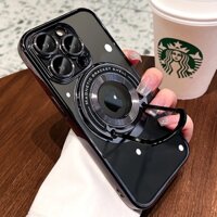 Ốp Điện Thoại Có Giá Đỡ Từ Tính Sang Trọng Cho iPhone 11 12 13 14 15 Pro Max 14 15 Plus