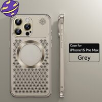 Ốp Điện Thoại Có Khóa Kim Loại Tản Nhiệt Cho IPhone 15 14 Plus 13 12 Pro Max