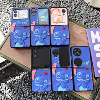 Ốp điện thoại có thể gập lại Stitch hoạt hình dễ thương cho Motorola Moto Razr 50 Ultra