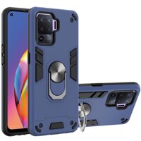 Ốp điện thoại cứng có vòng đỡ cho OPPO F19 PRO OPPO A74 4G A94 4G A52 A72 A92 A9 2020 A5 2020 - Blue,OPPO F19