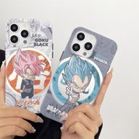 Ốp Điện Thoại Cứng Họa Tiết Dragon Ball Z Goku & Vegeta Cho iPhone 14 Pro Max iPhone 13 Pro Max iPhone 12 Pro Max iPhone 11