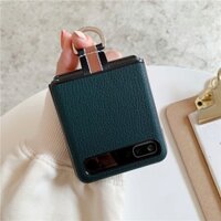 Ốp điện thoại cứng họa tiết sợi carbon chống sốc kèm giá đỡ dạng nhẫn bảo vệ cho SAMSUNG GALAXY Z FLIP 3 5G Z FLIP 2