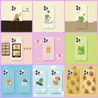 🇰🇷Ốp Điện Thoại Cứng In Chữ 1 Quokka Guri Hàn Quốc Cao Cấp Cho iPhone 13 14 12 Samsung Galaxy S23 22 21 Note20 Ultra