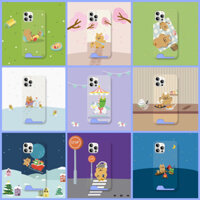 🇰🇷Ốp Điện Thoại Cứng Kèm Ngăn Đựng Thẻ Kiểu Hàn Quốc 2 Quokka Guri Cao Cấp Cho iPhone 13 14 12 Samsung Galaxy S23 22 21 Note20 Ultra