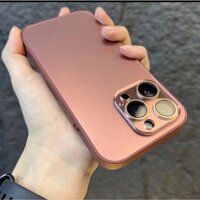 Ốp điện thoại cứng mờ sang trọng mới cho iPhone 11 12 13 14 15 16 Pro MAX Vỏ kính bảo vệ camera mờ