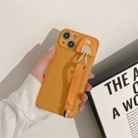 Ốp Điện Thoại Da Có Dây Đeo Tay Thời Trang Cho iphone 14 11 13 12 promax